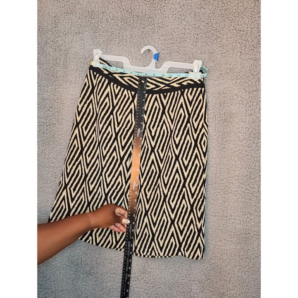 Anne Taylor Slip Pencil Skirt Geometric 4